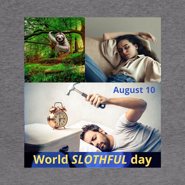 August 10 World Slothful Day by My favorite pets